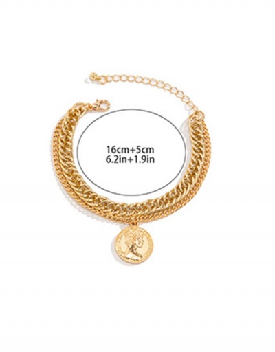 Replica Hip Hop Pendant Simple Double Layer Bracelet #794675 $5.15 USD for Wholesale