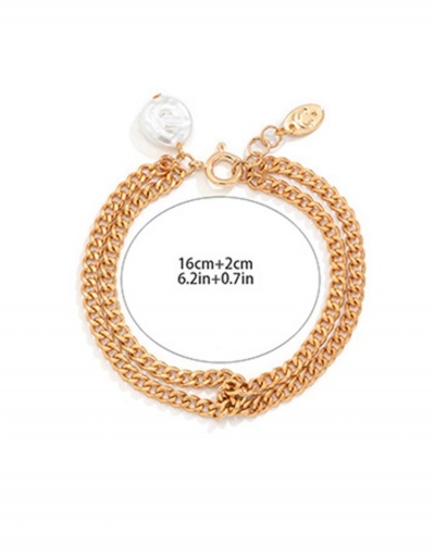 Replica Vintage Faux Pearl Chain Design Ladies Bracelet #794676 $5.38 USD for Wholesale