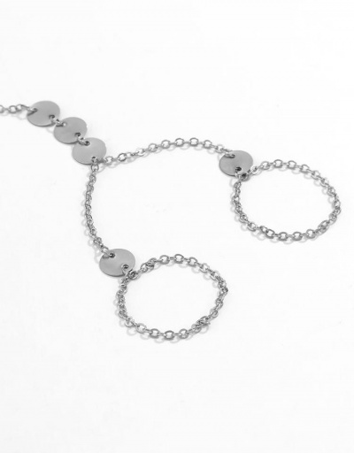 Replica Popular Chain Round Design Bracelets For Women #794677 $5.50 USD for Wholesale