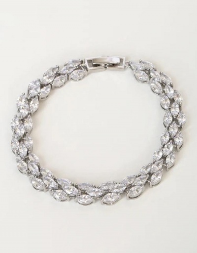 Replica Trendy Zircon Solid Bracelet For Women #794685 $18.20 USD for Wholesale