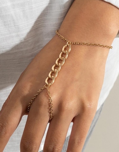 Easy Matching Solid Hollow Out Finger Chain Bracelet #794686 $5.15 USD, Wholesale Fashion Bracelet