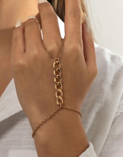 Replica Easy Matching Solid Hollow Out Finger Chain Bracelet #794686 $5.15 USD for Wholesale