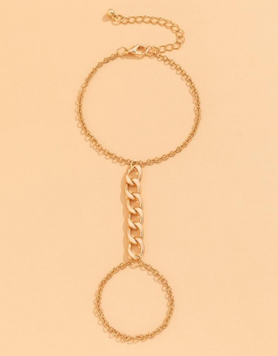 Replica Easy Matching Solid Hollow Out Finger Chain Bracelet #794686 $5.15 USD for Wholesale