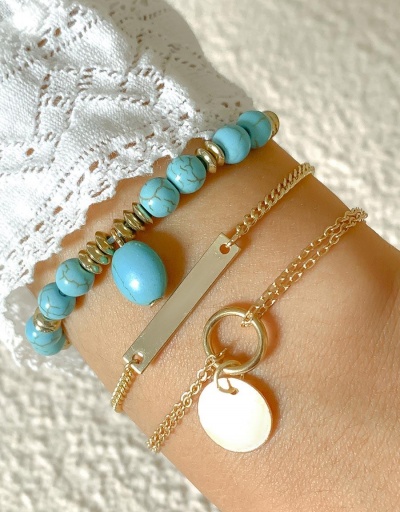 National Style Square Round Beads Bracelet Set #794693 $6.83 USD, Wholesale Fashion Bracelet