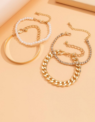 Replica Modern Faux-Pearl Chain 4-Piece Bracelets #794695 $7.25 USD for Wholesale