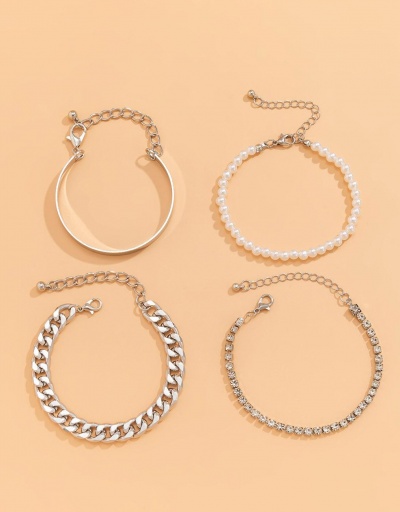 Replica Modern Faux-Pearl Chain 4-Piece Bracelets #794695 $7.25 USD for Wholesale