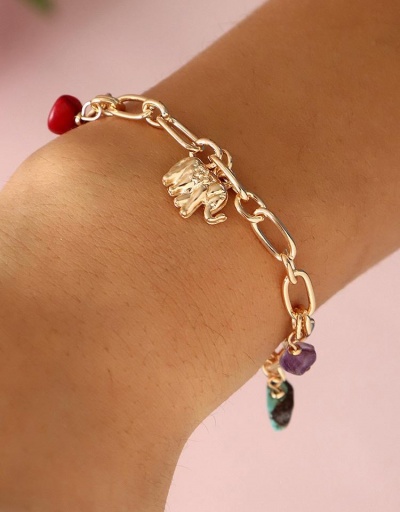 Versatile Elephant Hollow Out Golden Bracelet #794705 $7.67 USD, Wholesale Fashion Bracelet