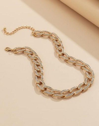 Replica Individual Hollow Out Rhinestone Cuban Chain Bracelet #794716 $9.23 USD for Wholesale