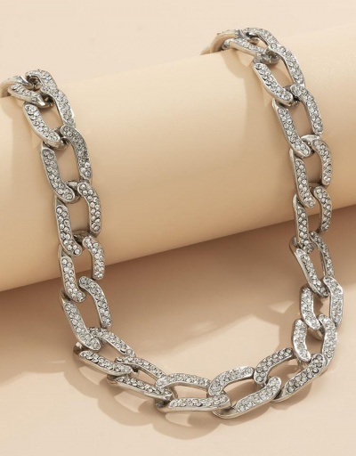 Replica Individual Hollow Out Rhinestone Cuban Chain Bracelet #794716 $9.23 USD for Wholesale