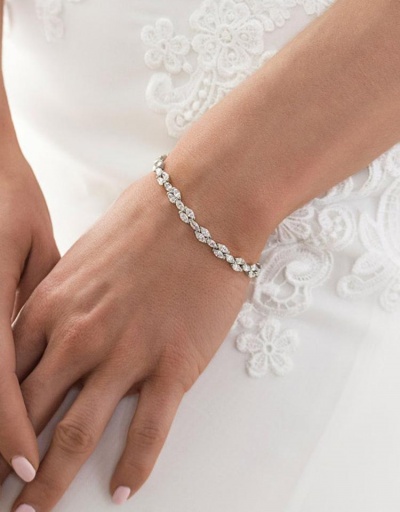 Replica Simple Zircon Easy Matching Bridal Bracelet #794718 $16.25 USD for Wholesale