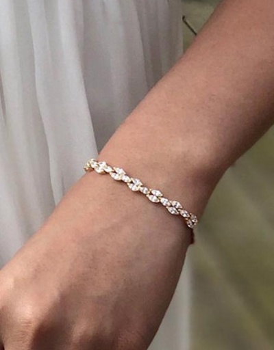 Replica Simple Zircon Easy Matching Bridal Bracelet #794718 $16.25 USD for Wholesale