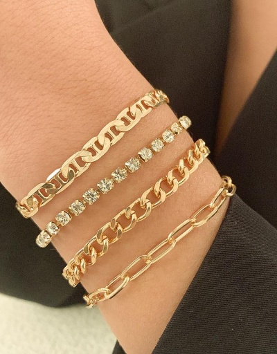 Replica Hip Hop Hollow Out Four-Piece Bracelet #794721 $6.80 USD for Wholesale