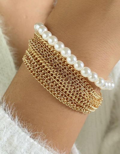 Stylish Faux-Pearl Multiple Layer Bracelet Set #794722 $5.98 USD, Wholesale Fashion Bracelet