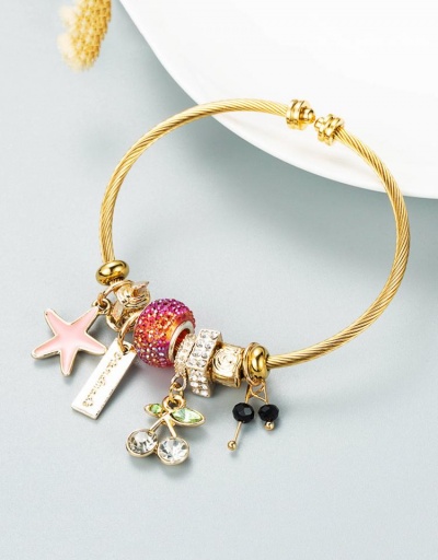 Replica All-Match Starfish Cherry Rhinestone Geometry Bracelet #794728 $10.45 USD for Wholesale