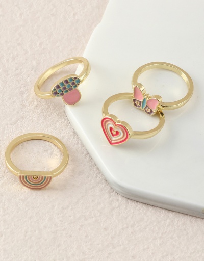 Replica Cute Heart Mushroom Butterfly Ring Set #794735 $8.74 USD for Wholesale