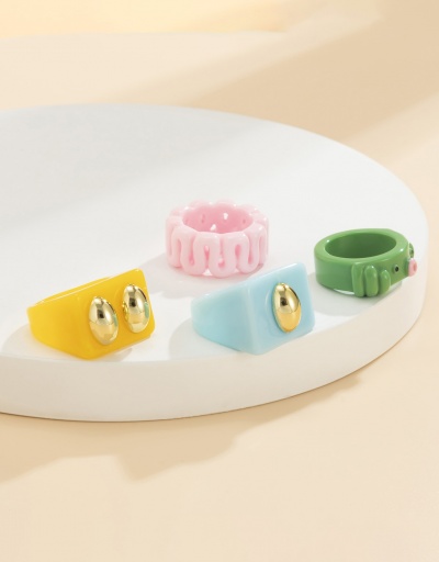 Replica Cute Animal Square Acrylic Ring Set #794742 $8.45 USD for Wholesale