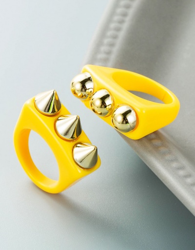 Replica Chic Rivet Hip Hop Couple CCB Ring #794744 $6.64 USD for Wholesale