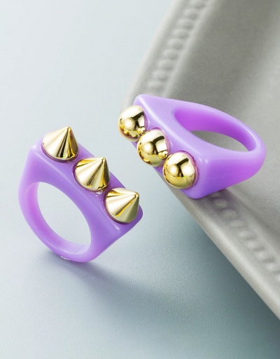 Replica Chic Rivet Hip Hop Couple CCB Ring #794744 $6.64 USD for Wholesale