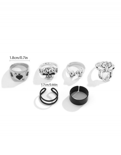 Replica Street Cool Trending Geometry Ring Sets #794748 $6.59 USD for Wholesale