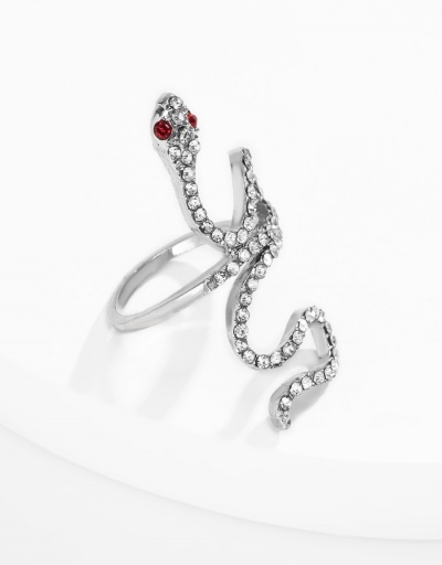 Replica Vintage National Snake Shape Rhinestone Ring Accessories #794760 $5.38 USD for Wholesale