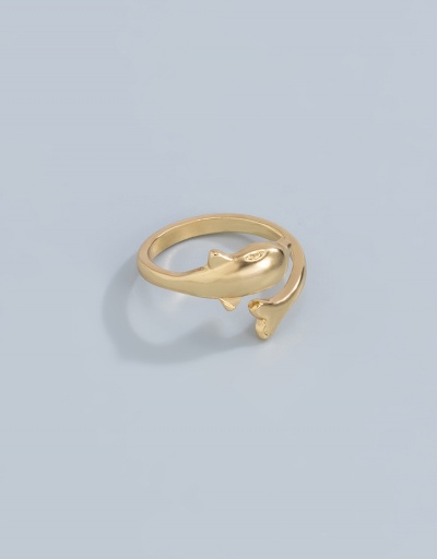 Replica Adorable Solid Dolphin Simple Ring For Ladies #794763 $5.38 USD for Wholesale