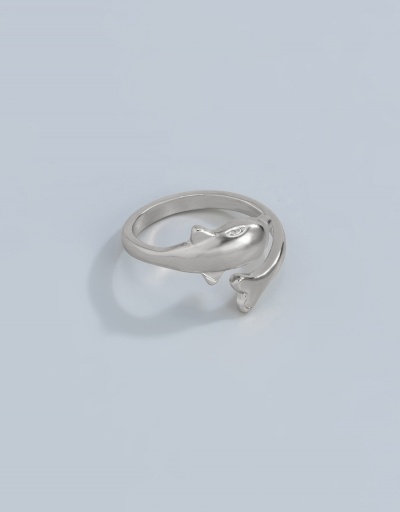 Replica Adorable Solid Dolphin Simple Ring For Ladies #794763 $5.38 USD for Wholesale