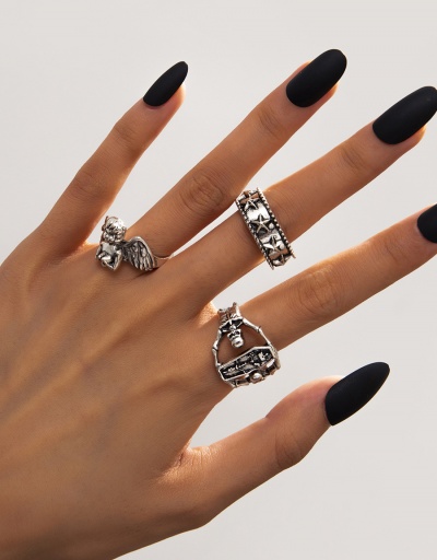 Characteristic Vintage Angle Star 3 Piece Ring Set #794766 $5.72 USD, Wholesale Fashion Ring