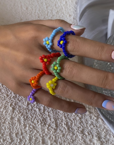 Easy Match Colorful Beads Weave Ring Set #794781 $5.59 USD, Wholesale Fashion Ring