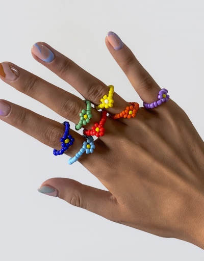 Replica Easy Match Colorful Beads Weave Ring Set #794781 $5.59 USD for Wholesale