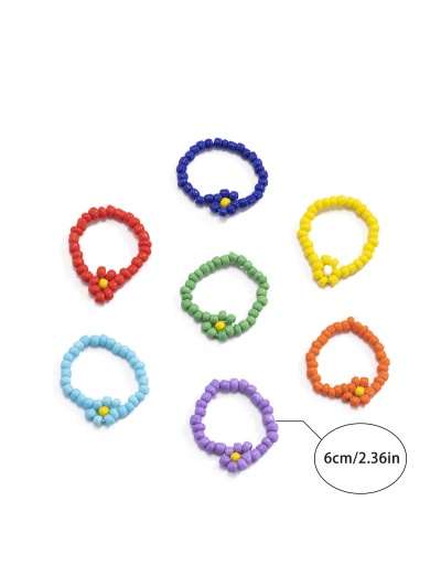 Replica Easy Match Colorful Beads Weave Ring Set #794781 $5.59 USD for Wholesale