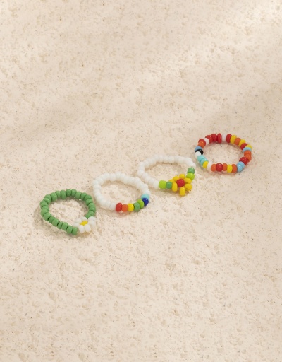 Replica Simple Colorful Beaded Easy Match Ring Set #794795 $5.18 USD for Wholesale