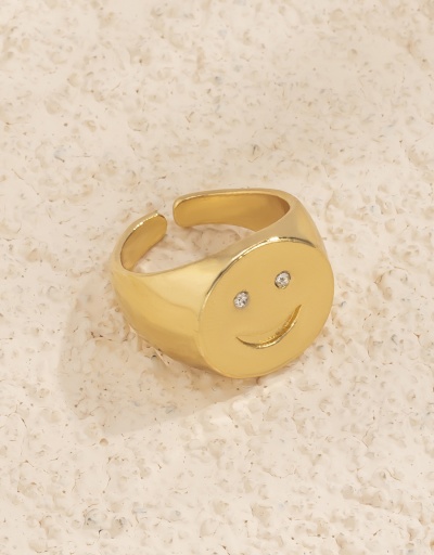 Replica Lovely Smile Contrast Color Rhinestone Ring #794797 $5.35 USD for Wholesale