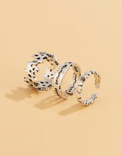 Replica Hip Hop Heart Hollow Out Ring Sets For Women #794798 $4.95 USD for Wholesale