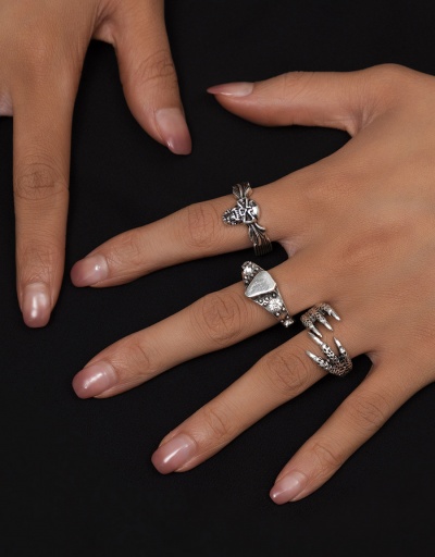 Replica Cool Skull Ring Sets For Women #794799 $5.18 USD for Wholesale