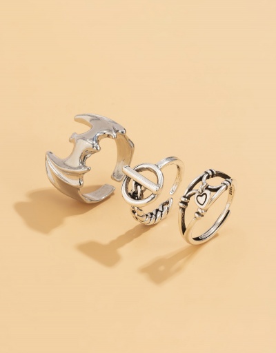 Replica Hollow Out Bat Heart Ring Sets For Women #794800 $4.95 USD for Wholesale