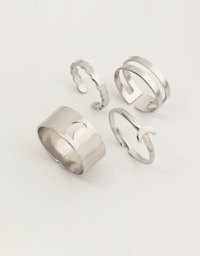 Replica Personality Geometry Solid Hollow Out Rings Set #794802 $5.15 USD for Wholesale