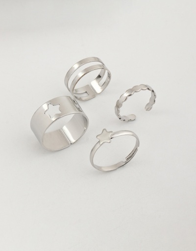 Replica Punk Style Personality Fashion Geometry Rings Set #794804 $4.95 USD for Wholesale