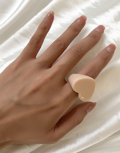 Replica Funny Solid Transparent Heart Shape Simple Ring #794810 $4.23 USD for Wholesale