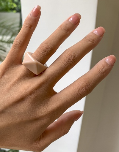 Replica Geometry Diamond Solid Simple Acrylic Rings #794811 $4.08 USD for Wholesale