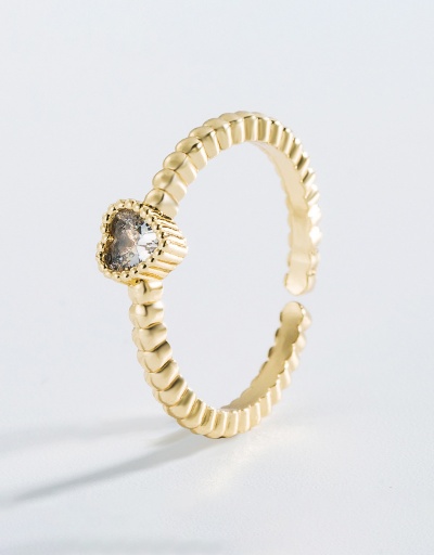 Replica Korean Style Simple Zircon Versatile Rings Women #794822 $7.12 USD for Wholesale