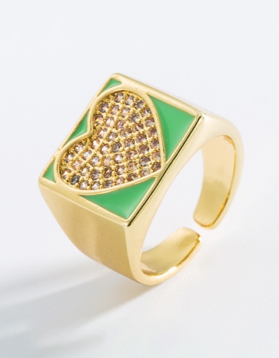 Replica Heart Shape Full Rhinestone Vintage Ring Unisex #794823 $8.30 USD for Wholesale