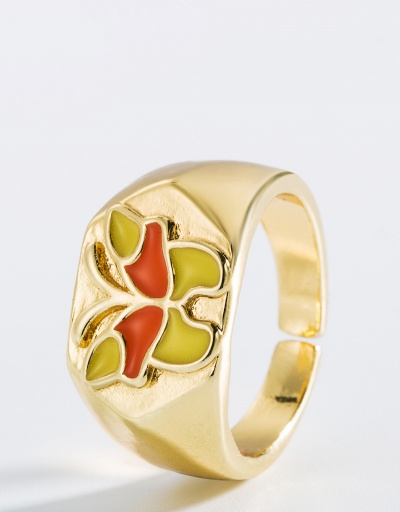 Replica Butterfly Drop Oil Design Fashion Unisex Ring #794824 $7.50 USD for Wholesale