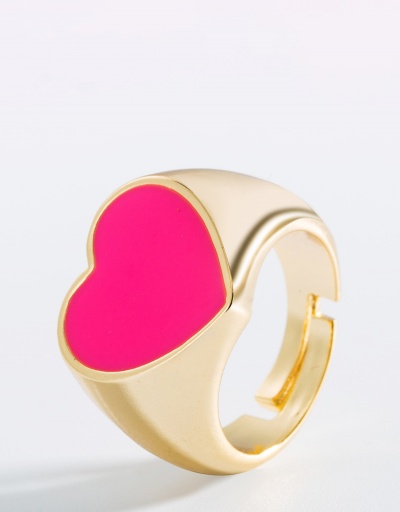 Replica Personality Drop Oil Heart Stylish Rings Accessories #794825 $8.68 USD for Wholesale