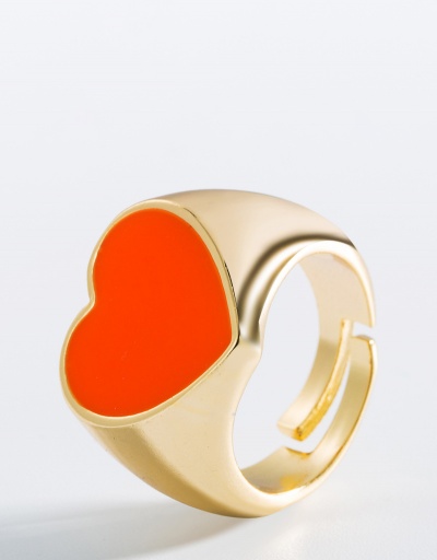 Replica Personality Drop Oil Heart Stylish Rings Accessories #794825 $8.68 USD for Wholesale