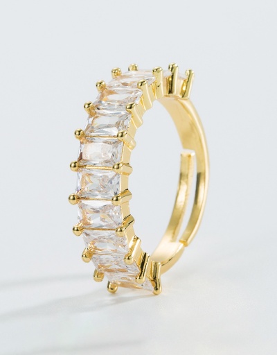 Replica Trendy Geometry Inlay Zircon Fashion Punk Rings #794826 $7.02 USD for Wholesale