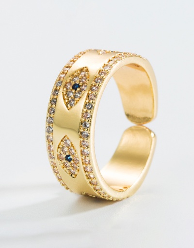 Replica Trendy Geometry Inlay Zircon Fashion Punk Rings #794826 $7.02 USD for Wholesale