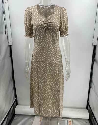 Replica Casual U Neck Print Short Sleeve Maxi Dress Short Sleeve U Neck #794832 $24.21 USD for Wholesale