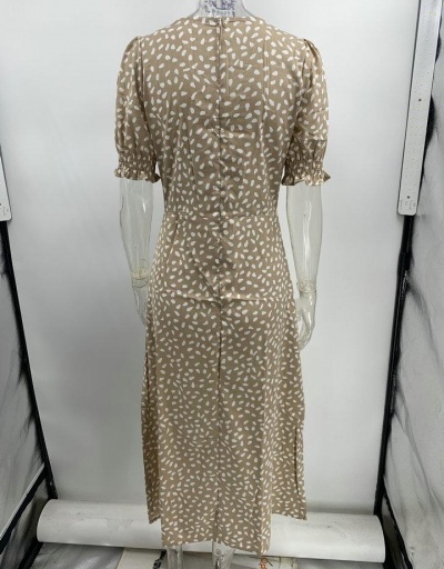 Replica Casual U Neck Print Short Sleeve Maxi Dress Short Sleeve U Neck #794832 $24.21 USD for Wholesale