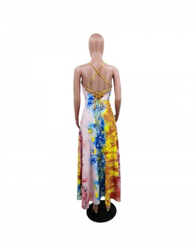 Replica Summer Sexy Sleeveless Slip Maxi Dresses Sleeveless Scoop Neck #794875 $32.16 USD for Wholesale