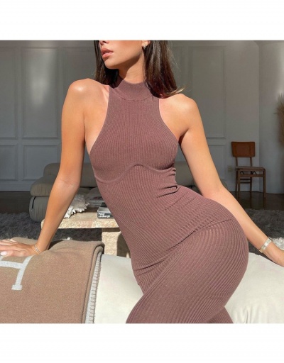 Casual Women O Neck Sleeveless Bodycon Maxi Dresses  Sleeveless Crew Neck #794908 $17.50 USD, Wholesale Fashion Maxi Dresses